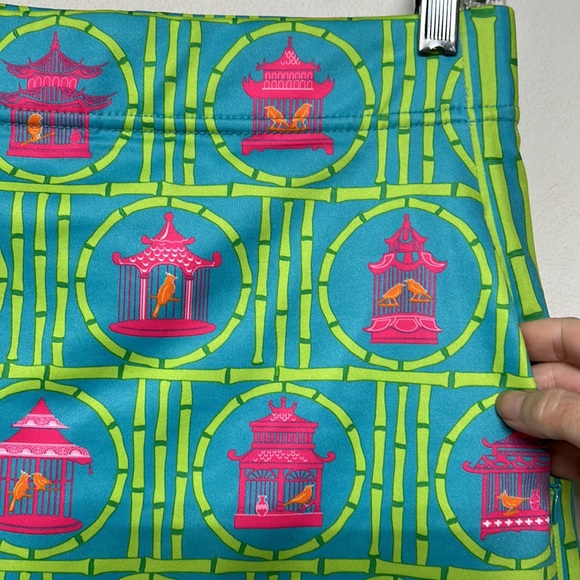 Gretchen Scott Bird Cage Skort Skirt Shorts Pockets Fun Playful Exercise - Picture 3 of 9